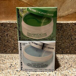 Peter Thomas Roth Hydra-Gel Eye Patches & Water Drench  Eye Patches!! NIB